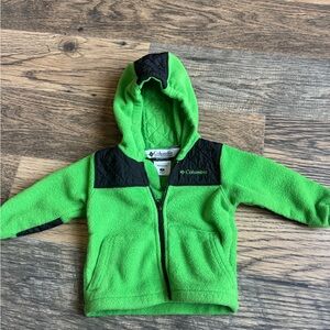 Columbia Kids Vibrant Green and Black Hoodie